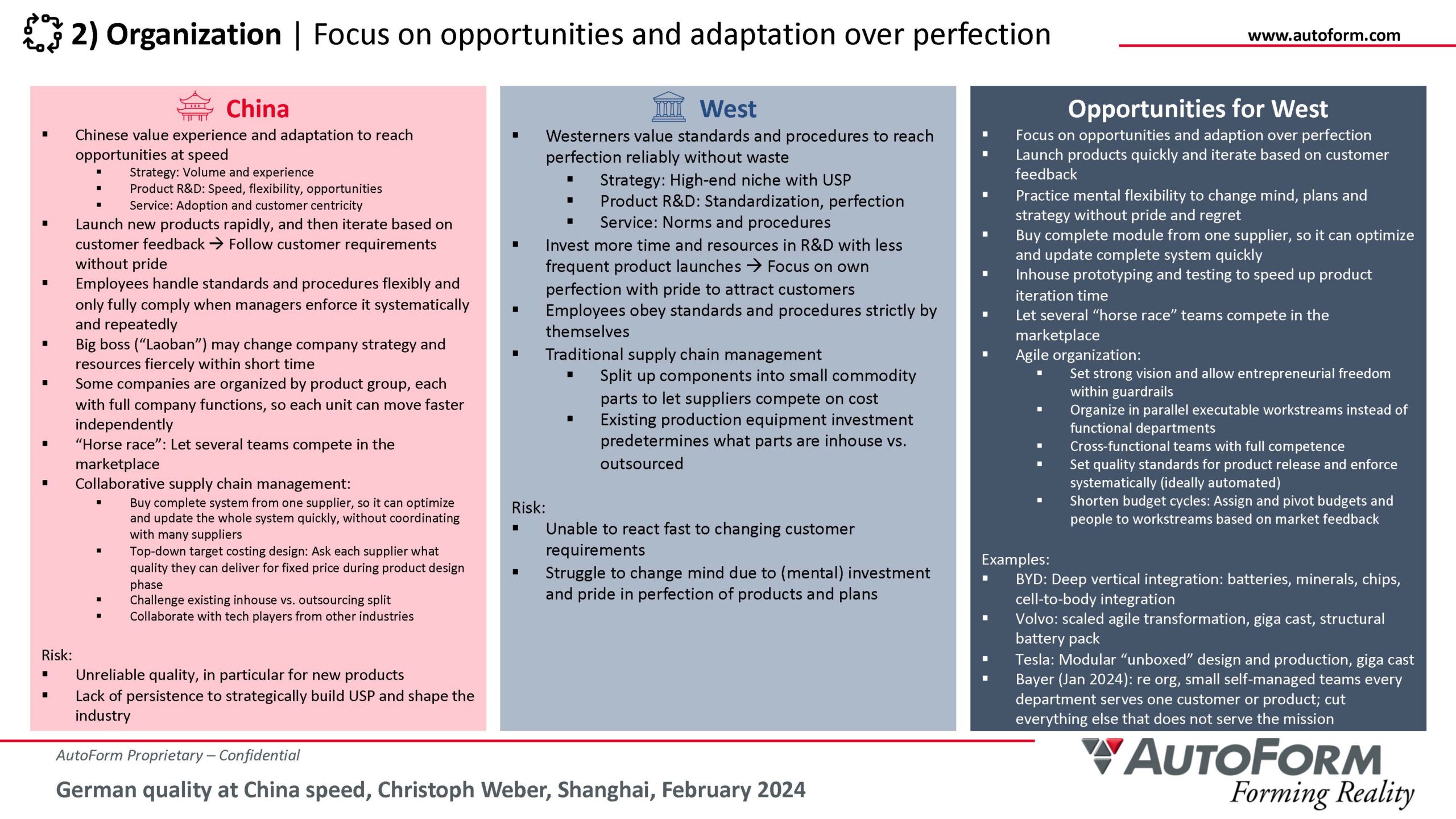 German quality at China speed